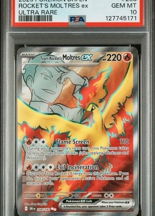 Rocket’s Moltres EX DRI 10 #208, merk: Pokémon, staat: Nieuw met prijskaartje, € 80,00, € 84,70 inclusief Kopersbescherming