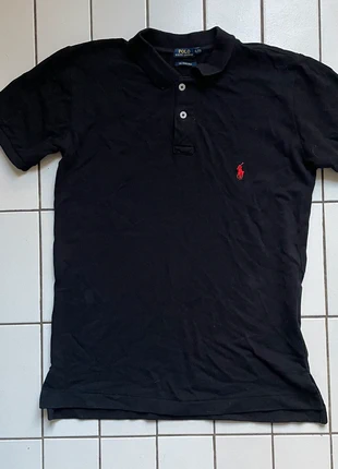 Polo Ralph Lauren noir à logo rouge, marque: Ralph Lauren, état: Très bon état, taille: L, 10,00 €, 11,20 € Protection acheteurs incluse
