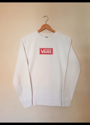 Vans Sudadera Cuello Redondo Logo Talla S White Sweatshirt Sweater Crewneck Streetwear 100% cotton, marca: Vans, estado: Muy bueno, tamaño: S, 20,00 €, 21,70 € Protección al comprador incluida