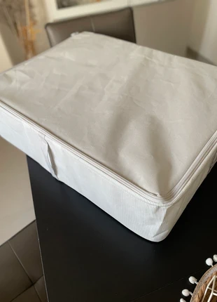 Boîte de rangement dressing IKEA hemmafixare risque rayé gris 69 cm x 51 cm x 19 cm, marque: IKEA, état: Très bon état, 15,00 €, 16,45 € Protection acheteurs incluse