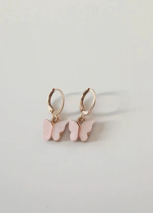 Boucles d’oreilles papillon rose femme – acier inoxydable, brand: Milë Mila, condition: Very good, €2.00, €2.80 includes Buyer Protection Pro