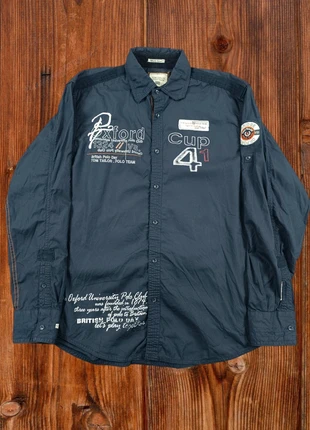 Chemise Tom Tailor Homme Marine – Taille M Logo Brodé, brand: Tom Tailor, condition: Very good, size: M, €6.00, €7.00 includes Buyer Protection