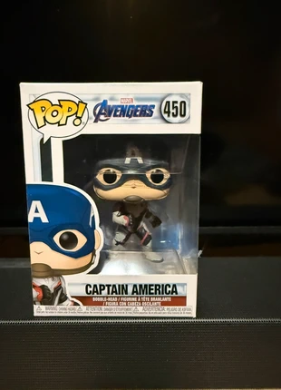 Funko Pop Captain America #450 – Marvel Avengers: Endgame, marca: Funko Pop, estado: Novo com etiquetas, tamanho: Prematuro, até 44 cm, €10.00, €11.20 inclui Proteção do Comprador