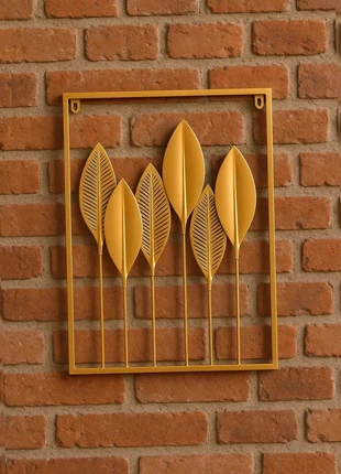 Jolie Cadre mural doré déco représentant Des Feuilles doré – 60x40 cm, marke: Art, zustand: Sehr gut, 12,00 €, 13,30 € inklusive Vinted-Käuferschutz