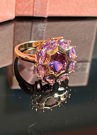 Bague violet octogonale T56, brand: Art Deco, condizioni: Ottime, taglia: 17,7 mm Ø / 16, €32.00, €34.30 include la Protezione acquisti