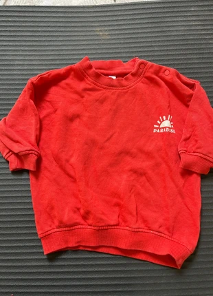 Sweat rouge, marke: Zeeman, zustand: Sehr gut, größe: 9-12 Monate / 74, 5,00 €, 5,95 € inklusive Vinted-Käuferschutz