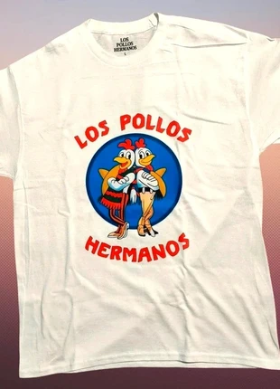 T-shirt blanc Los Pollos Hermanos Impression frontale Taille L, marque: pollos, état: Neuf sans étiquette, taille: L, 14,99 €, 16,44 € Protection acheteurs incluse