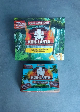 Lot de 2 jeux de société style escape game Koh-Lanta, marque: Dragon d'Or, état: Très bon état, 8,00 €, 9,10 € Protection acheteurs incluse