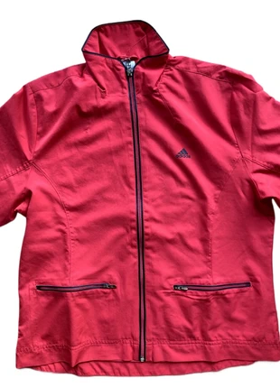 rote Adidas Sportjacke, merk: adidas, staat: Heel goed, maat: S / 36 / 8, € 9,99, € 11,19 inclusief Kopersbescherming