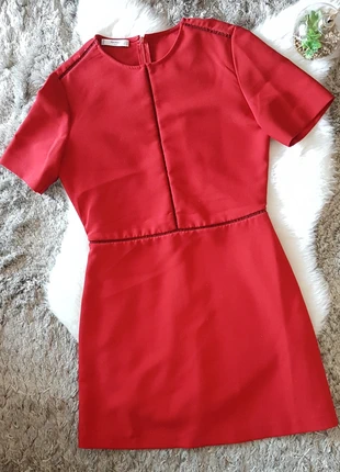 Robe midi, rouge foncé. Mango. T38., marque: Mango, état: Très bon état, taille: M / 38 / 10, 14,00 €, 15,40 € Protection acheteurs incluse