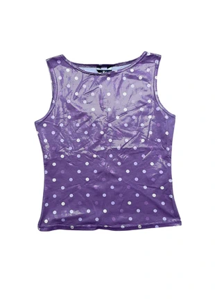 purple sparkly polka dot vintage y2k cami top, brand: RC Collection, condition: Very good, size: S / UK 8-10, £8.00, £9.10 includes Buyer Protection