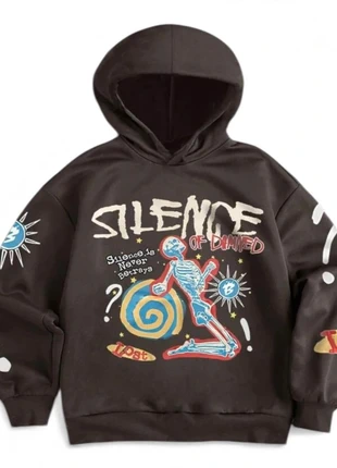 Sweat À Capuche Marron Homme Femme Vintage Streetwear Casual Gothique Y2k - Taille M, staat: Heel goed, maat: M / 38 / 10, € 57,99, € 61,59 inclusief Kopersbescherming