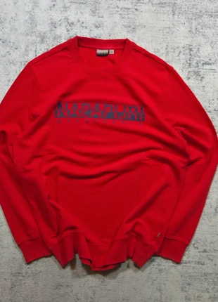 🔴 Sweat Napapijri Geographic Rouge XL Vintage Old Money Outdoor, merk: Napapijri, staat: Heel goed, maat: XL, € 54,90, € 58,35 inclusief Kopersbescherming Pro