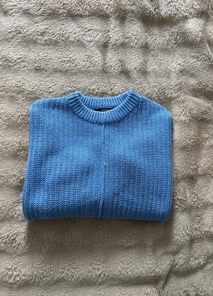 Pull court bleu – Taille : XS, marca: Bershka, estado: Muito bom, tamanho: XS / 34 / 6, €5.00, €5.95 inclui Proteção do Comprador