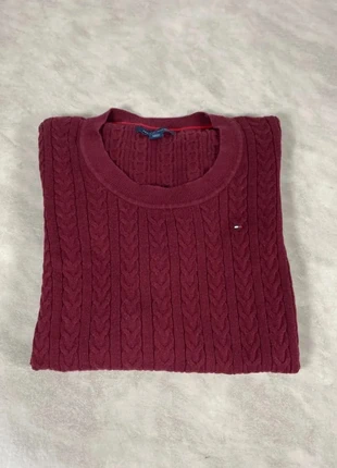 Pull torsadé Tommy Hilfiger bordeaux femme – Taille XS élégance chic intemporelle Code 286N, brand: Tommy Hilfiger, condizioni: Ottime, taglia: XS / IT 38 / EU 34, €24.00, €25.90 include la Protezione acquisti Pro