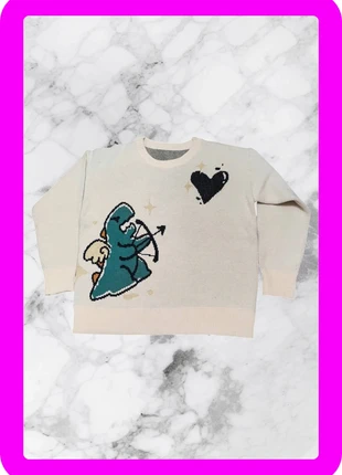 Pull y2k vintage crème avec motif en dinosaure S, brand: y2k, condizioni: Nuovo senza cartellino, taglia: S, €30.00, €32.20 include la Protezione acquisti