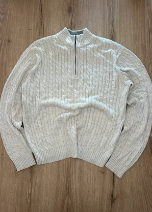 Pull 1/4 zip vintage torsadé Homme Beige | Taille L | 100% Cotton, marque: Vintage Dressing, état: Très bon état, taille: L, 14,99 €, 16,44 € Protection acheteurs incluse