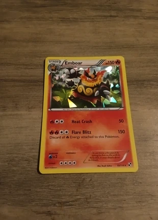 Emboar holo 19/114, brand: Pokémon, condition: Very good, £2.00, £2.80 includes Buyer Protection