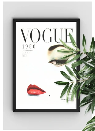 Affiche encadrée Vogue Noir & Blanc - Glamour, marque: Vogue, état: Neuf, 9,00 €, 10,15 € Protection acheteurs incluse