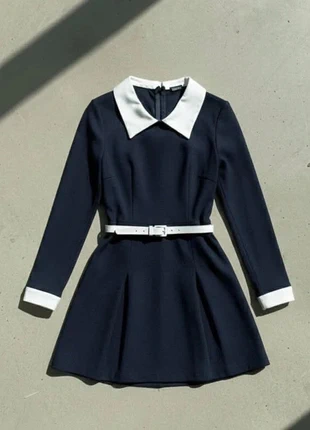 Robe courte marine à col chemise blanc – Élégante / Vintage / Automne, marque: blue lotus, état: Très bon état, taille: M / 38 / 10, 54,99 €, 58,44 € Protection acheteurs incluse