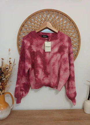 Jersey tie-dye Desigual rosa XXL / Sweater Pink Tie Dye / Pull Rose Effet Tie-Dye, marque: Desigual, état: Neuf avec étiquette, taille: XXL / 44 / 16, 65,00 €, 68,95 € Protection acheteurs incluse