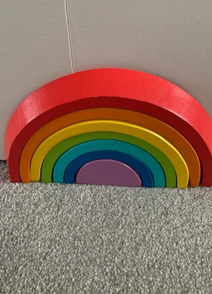 Wooden Rainbow Stacker, brand: unknown, condition: Good, size: 24-36 months / 92 cm, £2.00, £2.46 includes Buyer Protection