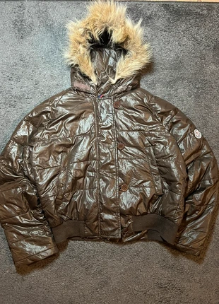 Moncler Y2K 2000s Vintage Fur Hood Winterjacke / Fell Kapuzenjacke Braun, marque: Moncler, état: Très bon état, taille: S / 36 / 8, 269,95 €, 284,15 € Protection acheteurs incluse