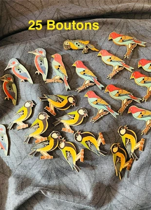 Magnifique 24 boutons bois, marca: Couture, estado: Nuevo sin etiquetas, 4,50 €, 5,43 € Protección al comprador incluida