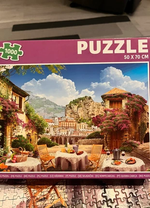 Puzzle 1000 pièces paysage bougainvilliers, marque: Puzzle, état: Très bon état, 2,00 €, 2,80 € Protection acheteurs incluse