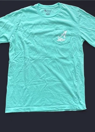 Champion T‑shirt “Alabama” verde acqua – Taglia M, brand: Champion, condizioni: Ottime, taglia: M, €13.00, €14.35 include la Protezione acquisti