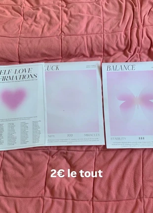 Lot de 3 affiche de mur, marque: Shein, état: Neuf sans étiquette, 2,00 €, 2,80 € Protection acheteurs incluse