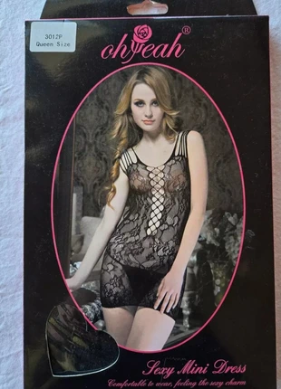 Mini robe noire en résille taille unique n° 3012 marque Oh Yeah, brand: Oh yeah, condition: Very good, size: One size, €8.00, €9.10 includes Buyer Protection Pro