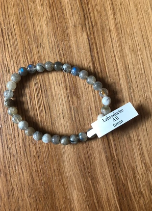Bracelet labradorite 6 mm, état: Neuf avec étiquette, 6,50 €, 7,53 € Protection acheteurs incluse