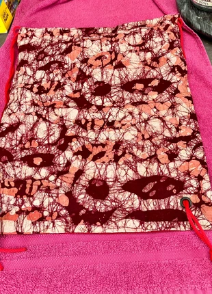 Sac à dos léger en tissu - bordeaux et rose - fait main, brand: Fait Main, condition: Very good, €8.00, €9.10 includes Buyer Protection