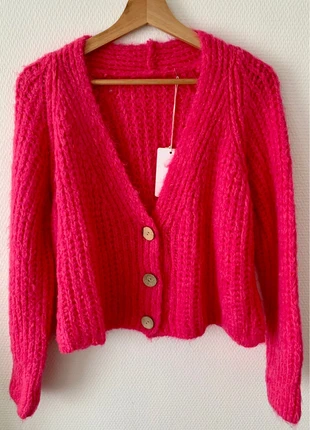 Cardigan maille rose oversize fuchsia mohair laine doux taille 42, marke: Boutique Italiana, zustand: Neu, mit Etikett, größe: XL / 42 / 14, 29,50 €, 31,68 € inklusive Vinted-Käuferschutz