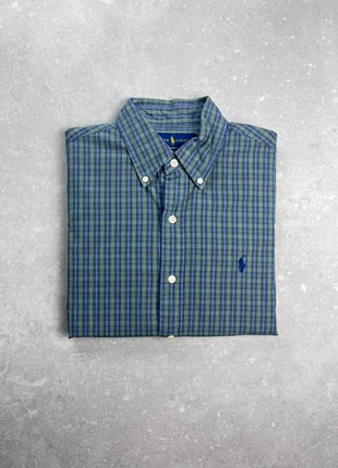 Chemise à Carreaux Ralph Lauren Taille S Homme Coton Bleu Vert Logo Brodé Marine, merk: Ralph Lauren, staat: Heel goed, maat: S, € 25,00, € 26,95 inclusief Kopersbescherming Pro