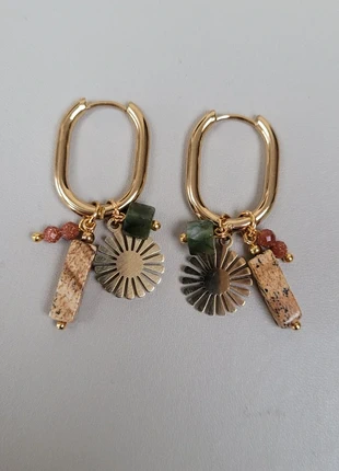 Edelsteen oorbellen, merk: Handgemaakt, staat: Heel goed, € 8,95, € 10,10 inclusief Kopersbescherming