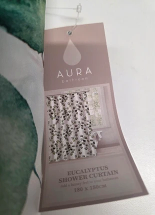 Eucalyptus Print Shower Curtain, brand: The Range, condition: New without tags, £3.50, £4.38 includes Buyer Protection