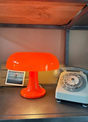 Lampe de table vintage orange style champignon, estado: Nuevo sin etiquetas, 21,00 €, 22,75 € Protección al comprador incluida