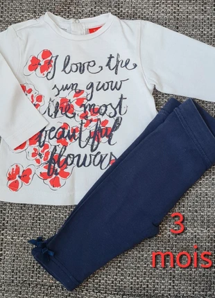 Ensemble bébé fille Tissaia 3-6 mois – Très bon état, marque: Tissaia, état: Très bon état, taille: 3-6 mois / 62 cm, 2,00 €, 2,80 € Protection acheteurs incluse