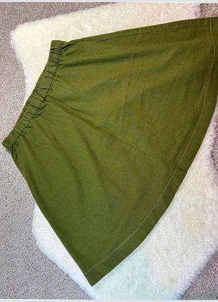 Jupe trapèze élastiquée vert kaki, condition: Very good, size: One size, €11.70, €12.99 includes Buyer Protection Pro