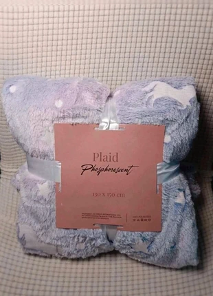 Voici un Magnifique Plaid Phosphorescent Très Doux gris Lila et Rose Licorne Ultra Doux 130x150, marke: Plaisir, zustand: Sehr gut, 9,00 €, 10,15 € inklusive Vinted-Käuferschutz