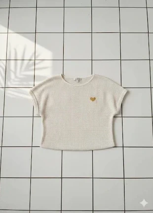 Blouse Élégante à Manches Courtes pour Femmes avec Broderie Dorée, marca: FB Sister, estado: Muy bueno, tamaño: S / 36 / 8, 21,00 €, 22,75 € Protección al comprador incluida