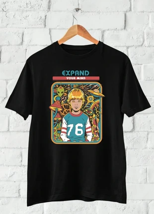 Expand Your Mind – Psychedelic Retro Unisex T-Shirt, brand: JHK, condizioni: Ottime, taglia: L, €12.00, €13.30 include la Protezione acquisti