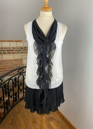 Robe chic blanche et noire Morgan taille S / 36, marque: Morgan, état: Très bon état, taille: S / 36 / 8, 12,00 €, 13,30 € Protection acheteurs incluse