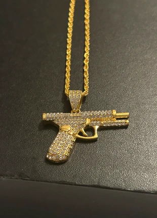 Gold chain with emblem 29” chain, brand: Fashion Jewelry, condition: New with tags, £3.99, £4.89 includes Buyer Protection