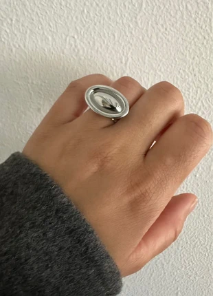 Stainless steel Oval Ring, brand: Itforyou, condizioni: Nuovo senza cartellino, taglia: Regolabile, €9.35, €10.52 include la Protezione acquisti