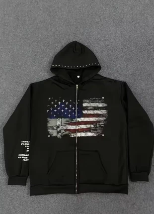 Veste à capuche noire style street US 🇺🇸 Taille : M (convient aussi à un S oversize), marque: y2k, état: Neuf sans étiquette, taille: M, 58,00 €, 61,60 € Protection acheteurs incluse