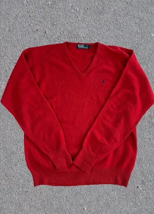 Pull Ralph Lauren 100% laine rouge taille XL, brand: Ralph Lauren, condizioni: Ottime, taglia: XL, €29.90, €32.10 include la Protezione acquisti Pro
