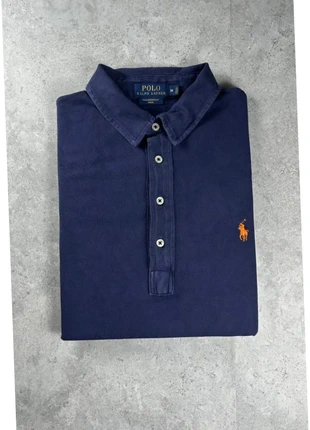 Polo Ralph Lauren homme FeatherWeight Mesh | Bleu marine logo orange | Taille M, marque: Ralph Lauren, état: Très bon état, taille: M, 19,70 €, 21,39 € Protection acheteurs (Pro) incluse